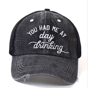 Hat Day drinking ponytail hat cap